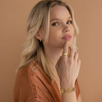 ENSKEFEN Gold Cuff Bracelets for Women Hammered Open Cuff Bangles Adjustable Gold Bracelets Irregular Bangle Bracelet