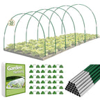 Nsitehalo 36pcs Garden Hoops for Raised Beds with Garden Netting, Clips