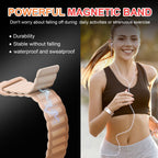 MEALGUET Comfortable Medical ID Bracelet for Men & Women - Custom Engraved Silicone Strap Comfort Medical Alert Bracelets for Sports,Adjustable Waterproof Customizable ID Wristband,White blue