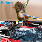 Ultrasonic Rodent Repellent for Cars and Indoor 4 Packs, Battery Operated Mouse Squirrel Rat Deterrent with Strobe Light,Smart DetectioKeep Rodents Out of Car, Boat Garage Attic Barn (4 Pieces)