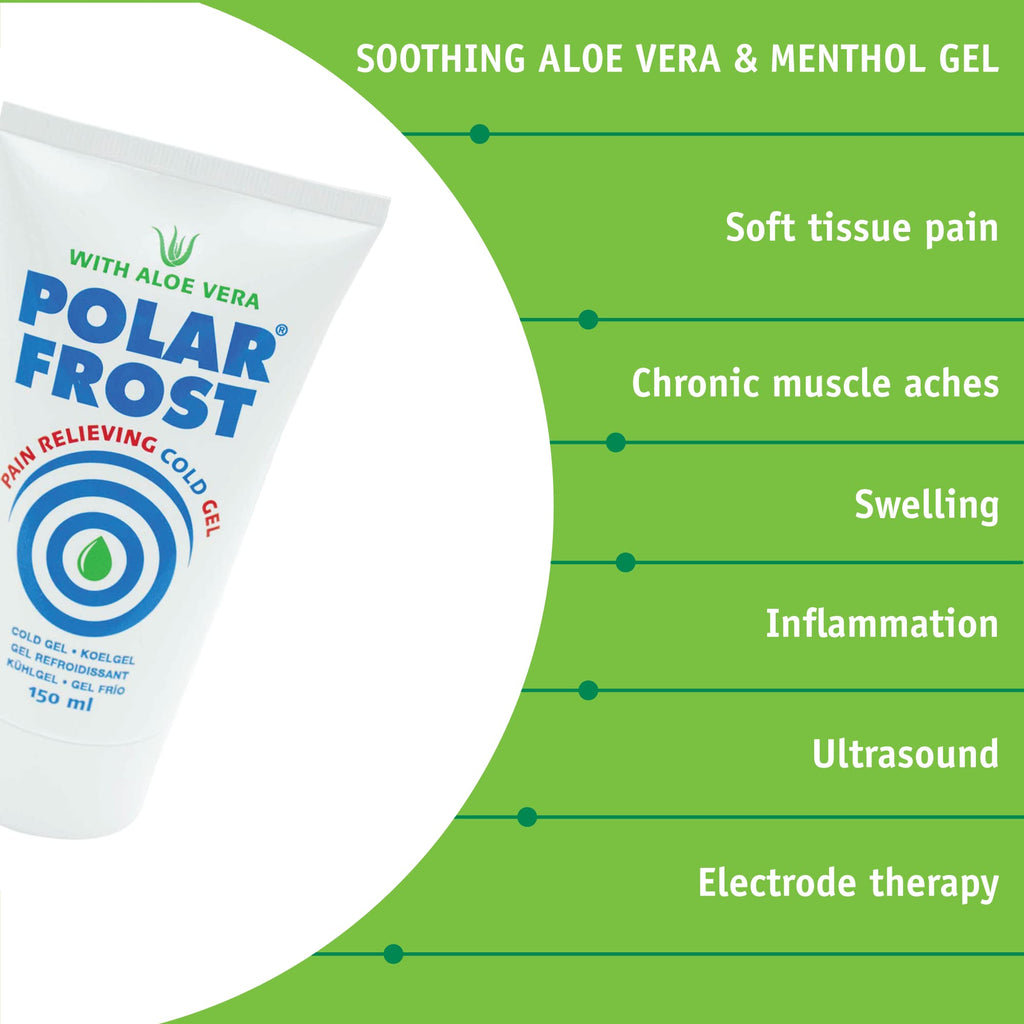 Med-Fit Pain Relief Gel by Polar Frost - Soothe Aches, Sprains, Inflammation, Post-Operative Swelling - Quick Absorbing & Deep Penetrating Relief - Pack of 6