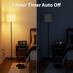 Keepsmile Dimmable Floor Lamps for LivingRoom with 12W LED Bulb,Foot Switch