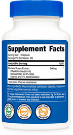 Nutricost Rhodiola Rosea 500mg, 60 Vegetarian Capsules - Gluten Free and Non-GMO Rhodiola Rosea Supplement