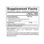 NusaPure Brown Seaweed Capsules, 200 mg, 200 Veg Capsules (Non-GMO, Vegan)