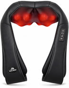Neck Massager for Pain Relief Deep Tissue with Heat - Shiatsu Back and Shoulder Massage, Mothers Day Gifts for Mom Wife Women Her, Dad Men Him, Christmas, Fathers Day, Plug-in Use for Home Office Car