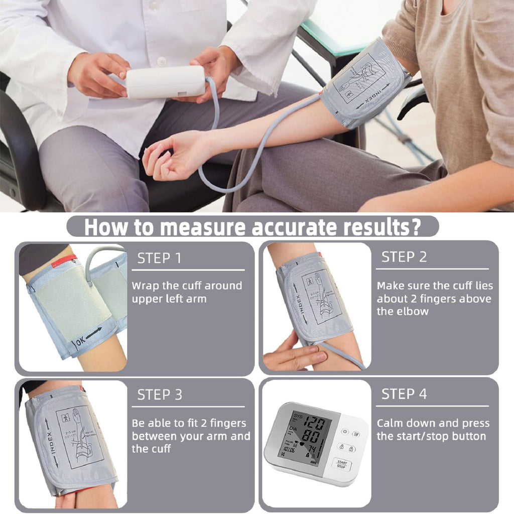 Extra Large Blood Pressure Cuff, 9”-21” (22-54CM) XL Cuff Compatible with Omron BP Monitor, Replacement X-Large Cuff for Adult Big ARM, 6 Connectors