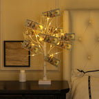 Money Tree Gift Card Holder 24 LED Birch Tree Lamp Battery/USB Powered