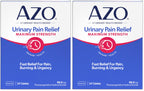 AZO Urinary Pain Relief Maximum Strength | Fast Relief of UTI Pain, Burning & Urgency | Targets Source of Pain | #1 Most Trusted Brand | 24 Tablets (Pack of 2)
