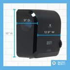 Pacific Blue Ultra 8" High-Capacity Mechanical Paper Towel Dispenser by GP PRO (Georgia-Pacific), Black, 59589, 12.9" W x 9" D x 16" H, 1 Dispenser