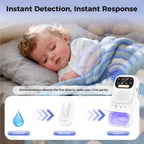 Wireless Smart Bed wetting Alarm - Suitable for Boys, Girls, and Older Kids. with UV Mode, Night Light, Sound/Vibration, High Sensitivity Sensor.for Nighttime bedwetting Training.