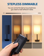 DEWENWILS Plug in Dimmer Switch for Lamp, Table Lamp Dimmer for Dimmable LED/CFL Lights and Incandescent Bulbs, Full Range Slide Control, Extension Cord Dimmer, Black