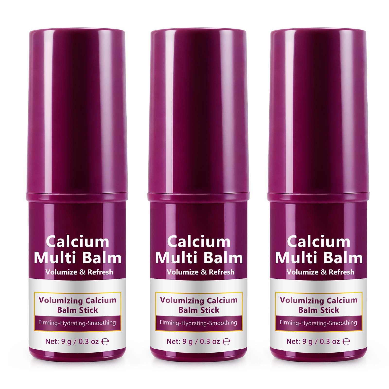 Calcium Enriched Multi Balm Stick, Collagen Moisturizing Stick, Nourishing Calcium Volume Multi-Purpose Balm, Skin Care All In One for Face, Eyes, Neck, Hydrating & Firming For All Skin Type 9g(3)