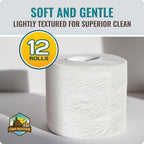 RV Toilet Paper - 12 Pack Septic Safe Toilet Paper 2-Ply Quick Dissolving Camper Tissue Paper Septic Safe to Prevent Clogs - Perfect for Automotive RVs, Septic Tank Systems, Boats, and Camping