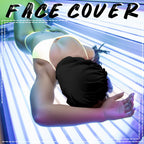 Vinsatin 4 Pcs UV Protection Tanning Face Cover Bonnet Cap Set Tanning Mask and Hair Cap Protective Bonnet for Women(Nonwoven Fabric,Black, Blue)
