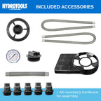 SWIMLINE HYDROTOOLS Complete Sand Filter System, 12" Tank - for Above-Ground Pools Up to 8,000 Gallons, Single Speed Pump, 0.3 THP, 1,980 GPH, 4-Way Multi-Port Valve, 42 lb Capacity