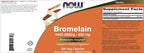 Now Bromelain 500 mg, 200 Veg Capsules - Natural Pineapple, Proteolytic Enzyme Supplement, 2400 GDU