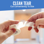 Healqu Silk Like Medical Tape - Durable Cloth Medical Tape - 1 in x 10yd, 4 Rolls - Surgical Tape Woven for Strongly Holding Large Dressings, Securing Splints, and Ideal for Long-Term Care
