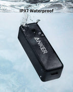 soundcore Anker 2 Portable Bluetooth Speaker with 12W Stereo Sound, BassUp, IPX7 Waterproof, 24-Hour Playtime, Speaker for Home, Outdoors, Travel