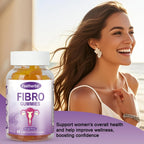 Feelherbs Fibro Gummies for Women, Pack of 2, Multivitamin Inositol Gummies with Inositol, Biotin, Vitamins A, C, D3, E, B6, B12, 60 Gummies Per Bottle