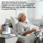 Female External Catheter, 30-Pack, Soft & Comfortable External Urine Collection Device, Non-Invasive Design, Compatible with Most Suction Systems