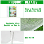 Woanger 10 X 100 Ft White Garden Bug Netting Ultra Fine Mesh for Plants