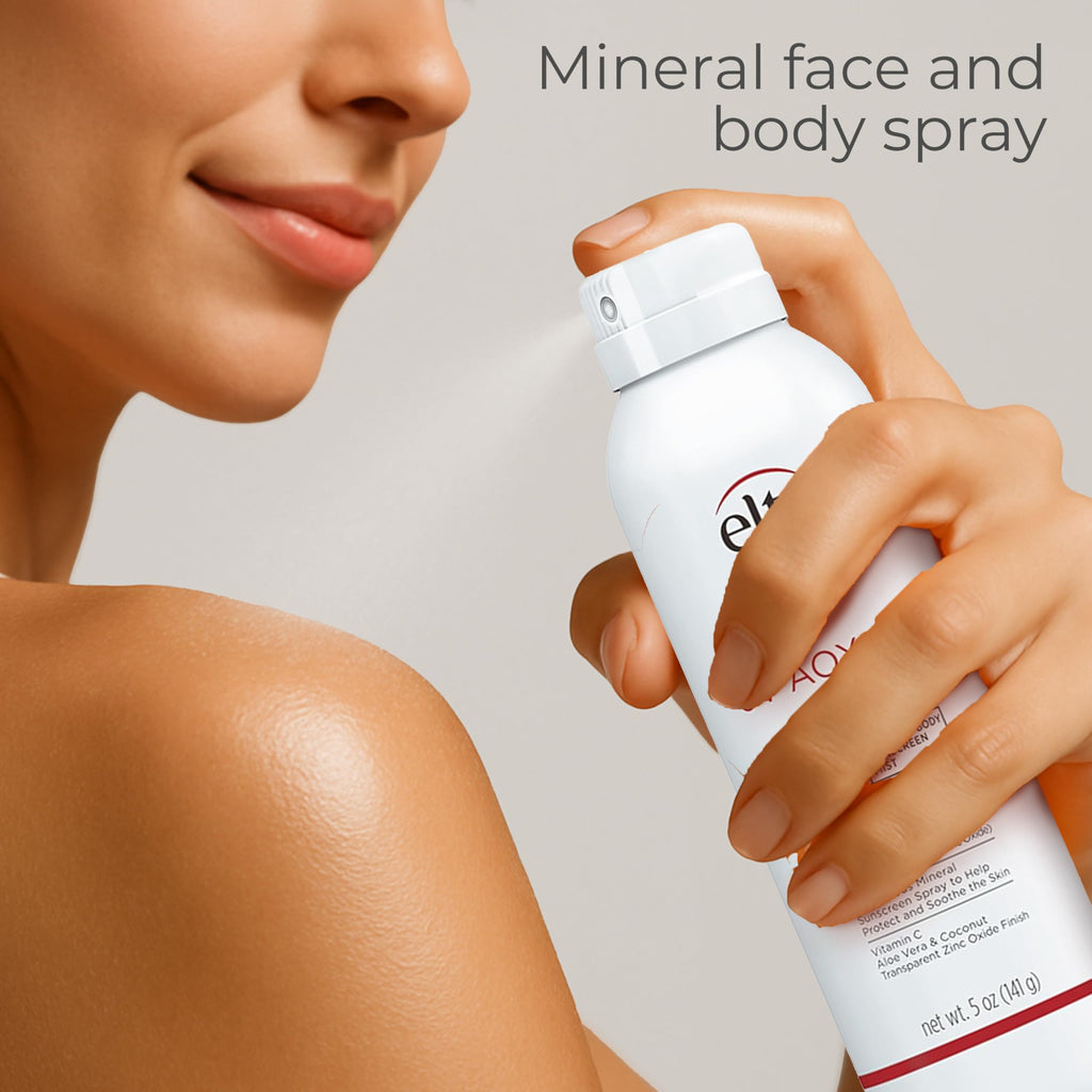 EltaMD UV AOX Mist Mineral Sunscreen Spray SPF 40, Broad Spectrum Face and Body Sunscreen with Zinc Oxide, 100% Mineral Active, Hydration Boost with Antioxidants, Moisturizer with SPF 40, 5 oz
