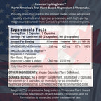 Kappa Nutrition Powered by Magbrain™ Magnesium L-Threonate Plant-Based, 420mg Elemental Magnesium (3 Capsules) from 2,253mg, 120 Vegan Capsules, Brain, Sleep & Muscle Support.