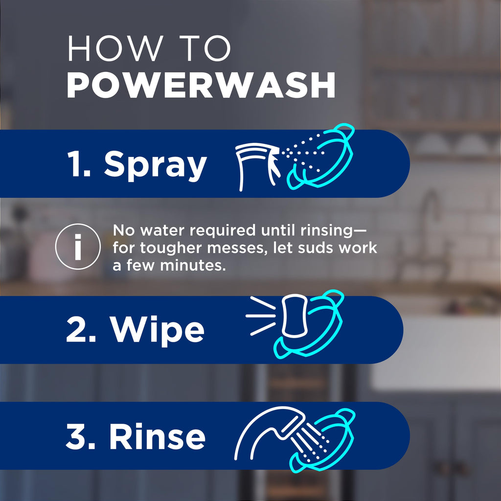 Dawn Powerwash Dish Soap Spray + 3 Dishwashing Liquid Refills Lemon, 4*16oz