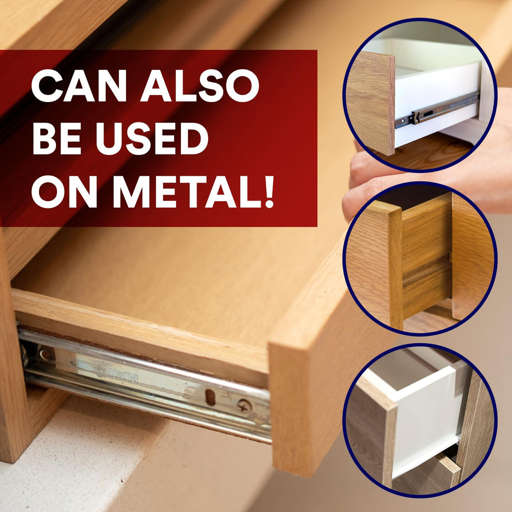 Impresa Wood Drawer Slide Wax - Friction Reducer & Drawer Ease - Corrosion Protection with Wood Wax - Easy Application & Sliding Door Grease