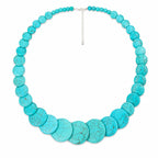 Sheplus Chunky Turquoise Statement Choker Necklace for Women