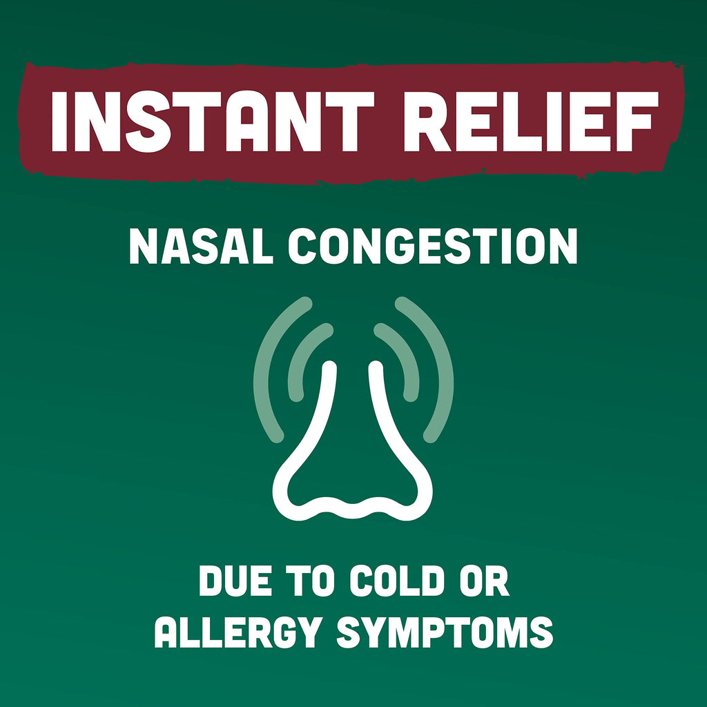 Afrin No Drip Severe Congestion Nasal Mist Twin Pack, Non-Drowsy, Fast-Acting Decongestant for Nasal Congestion and Sinus Pressure Relief, Adults and Children 6 and Older, .5 fl oz (Pack of 2)