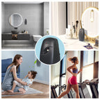 Automatic Air Freshener Spray Dispenser (2-Pack) ，Free Standing or Wall Mounted Automatic Aerosol Spray Dispenser Adjustable Aromatherapy Machines for Bedrooms, Bathrooms,Offices, Hotels (Black)