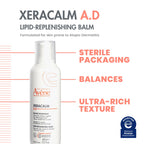 Avène XeraCalm A.D Lipid-Replenishing Balm, Atopic Dermatitis, Eczema-Prone Skin, For dry, itchy Skin, Restore Skin Barrier, Infants, Children & Adults, No Preservatives, Fragrance-Free 6.7 Oz.