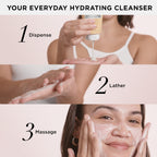 IT Cosmetics Confidence in a Cleanser Travel - Hydrating Serum Foaming Face Wash With Hyaluronic Acid & Ceramides, Gentle Makeup Remover, Skin Barrier Support, Non-Stripping, Sulfate-Free - 1.7 fl oz