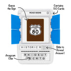 100 PICS US Road Signs Travel Game - Learn 100 Road Signs | Flash Cards with Slide Reveal Case | Card Game, Gift, Stocking Stuffer | Hours of Fun for Kids and Adults | Ages 6+