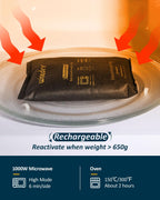 wisedry 2 x 500 Gram [2.2 lbs] Rechargeable Silica Gel Car Dehumidifier, Microwave Fast Reactivated Desiccant Packets Large for Gun Safe Closet Basement Garage Storage Moisture Absorber Bag Reusable