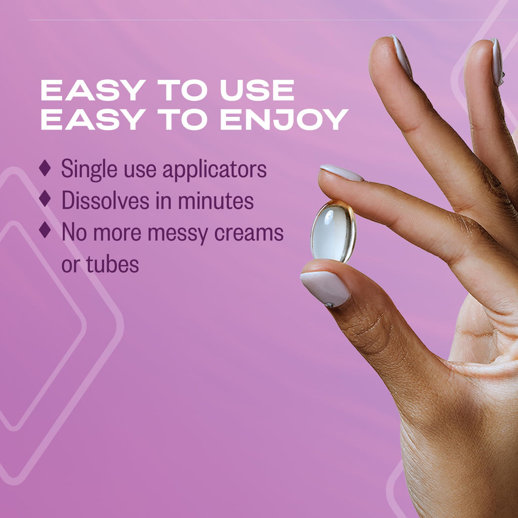 K-Y Liquibeads Vaginal Moisturizer for Women, Silicone Lube Suppository, Lubricant Helps Reduce Pain Due to Dryness, 6 Suppositories & 6 Applicators