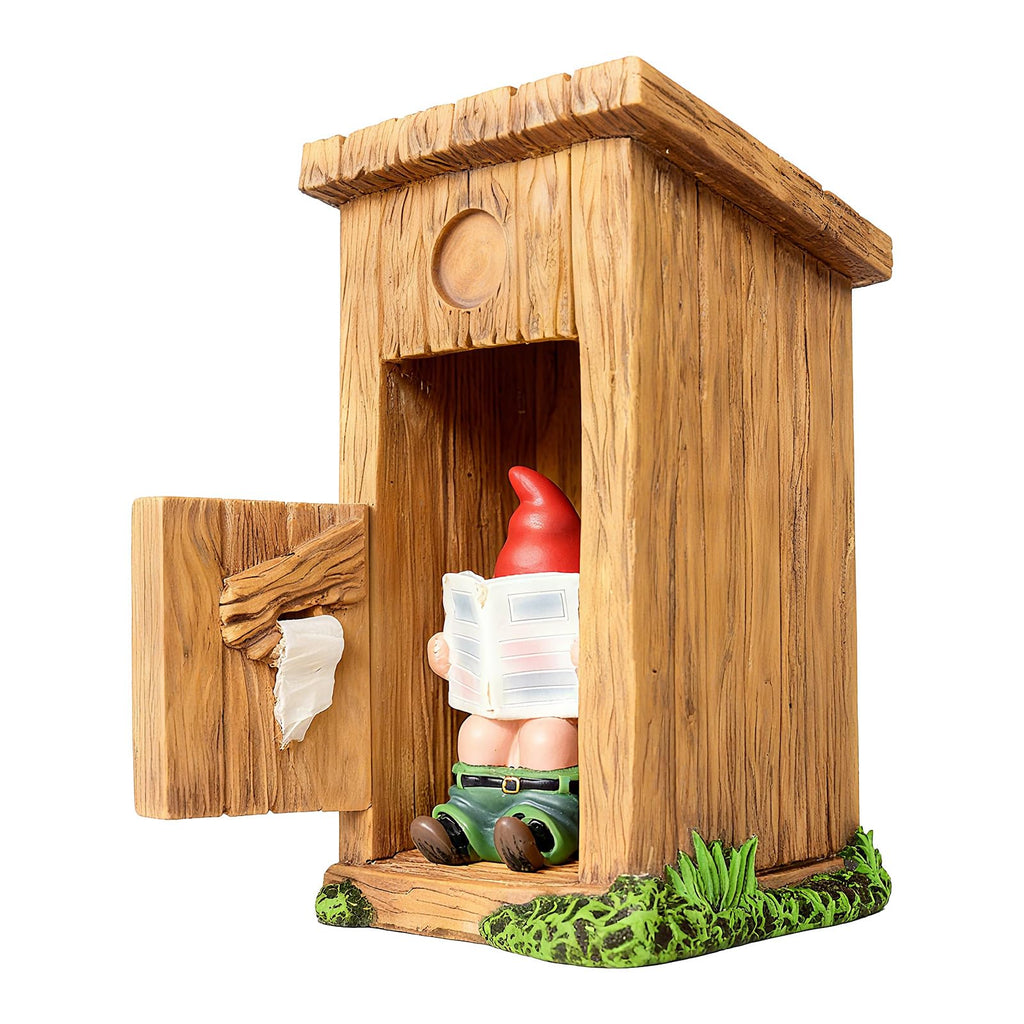 Funny Garden Gnome Decorations Outdoor Statue Naughty Gnome Resin Sculpture