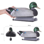 Cifavor 5 PCS Floating Mallard Duck Bait Set -2 Adult 3 Ducklings, Realistic Resin Floating Duck Bait Home Pack, Mallard Duck Bait Yard Pond Décor