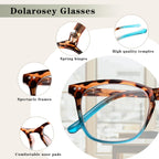 Dolarosey Reading Glasses For Women, Spring Hinge Anti Eyestrain Readers, Fashion Pattern Print Eyeglasses,Cheaters (2.5)