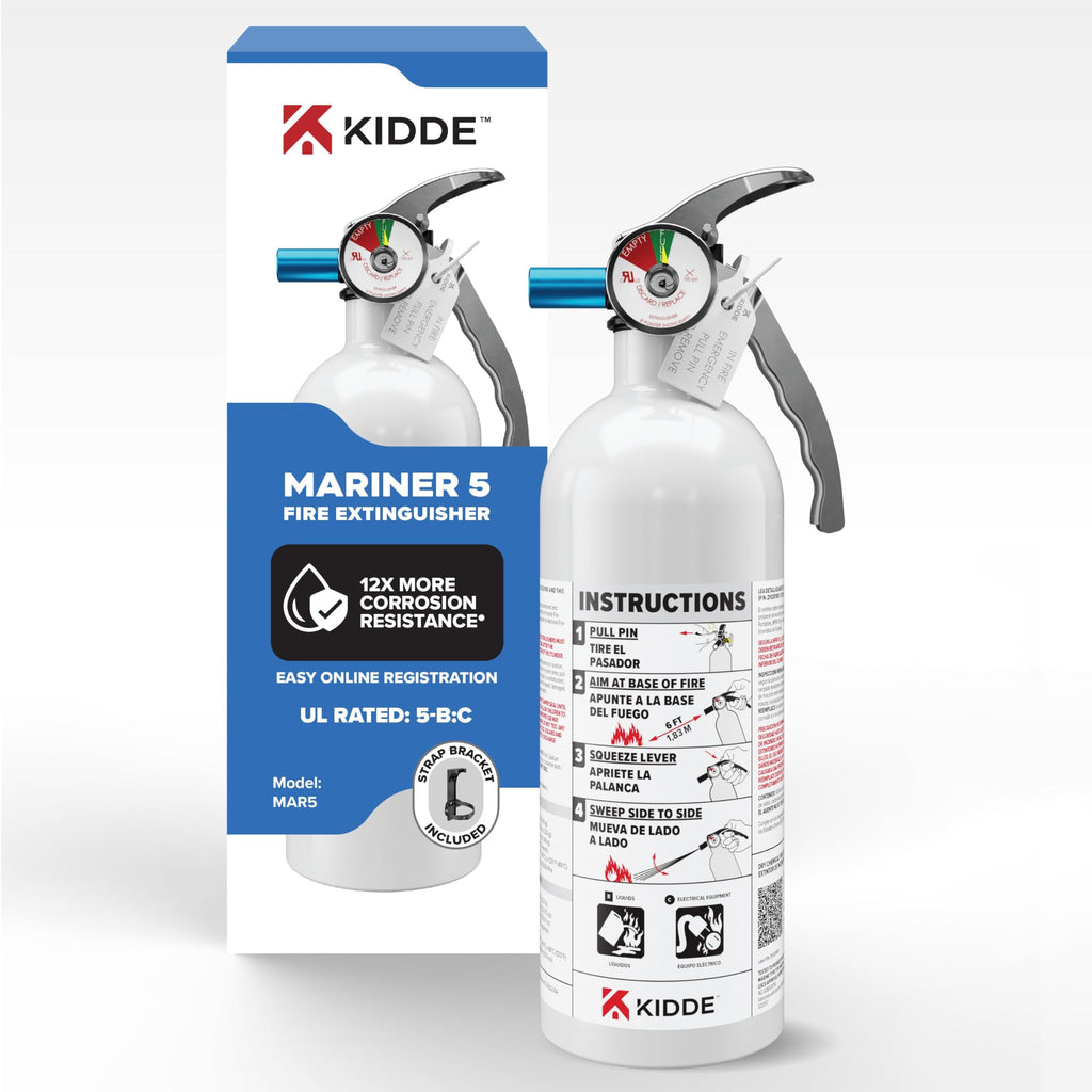 Kidde Mariner 5 Fire Extinguisher for Boats and Watercrafts, 5-B:C, MAR5