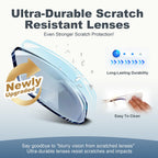 SKYOAK 2 Pack Executive Frameless Progressive Multifocus Reading Glasses for Men, Metal Rimless Blue Light Blocking Computer Readers Anti Eye Strain/UV No-Line Rectangular Multifocal Eyeglasses, 1.75x