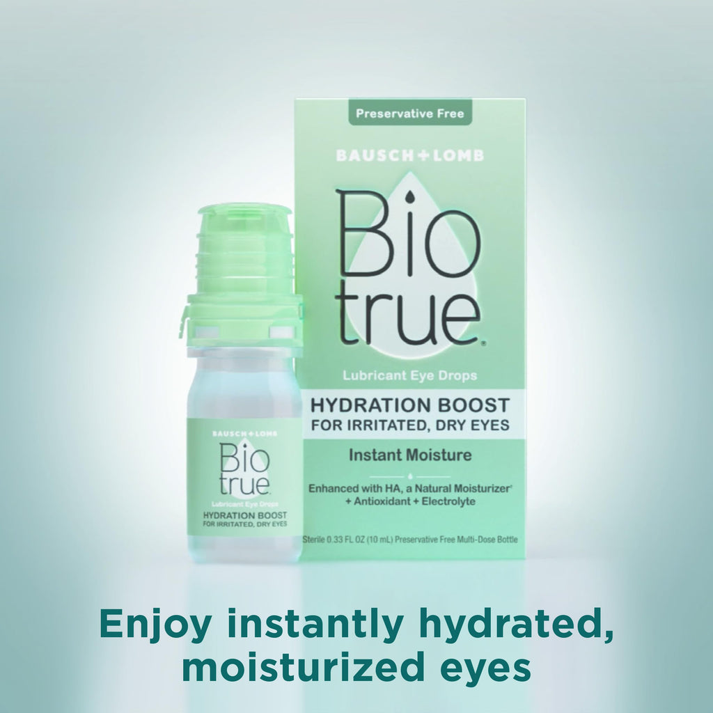 Biotrue Hydration Boost Preservative-Free Eye Drops 0.33 Fl oz 2 pack