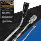 Telescoping Magnetic Pickup Tool Set, Inspection Mirror Telescoping, LED Flashlight, Cool Gadgets for Men, Gifts for Dad, Husband, Kids, Boyfriend, Magnet Stick