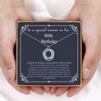 IEFLIFE 80th Birthday Gifts for Women - 80th Birthday Necklace for Women