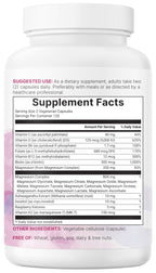Magnesium Complex for Women | Glycinate, Citrate & More – 20-in-1 Formula with D3, K2 (MK-7), B6 (as P5P) & Ashwagandha | 240 Vegetarian Capsules, Filler Free, Non-GMO