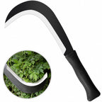 LOZHGO Machete Sickle Garden Tool Brush Clearing Machetes with Carbon Steel - Weeding Sickle Machete for Yard Work,Camping,Gardening