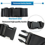 GFertre Wheelchair Safety Strap Seat Belt, 31-86"Adjustable Length/ 2" Wide - Black Anti-Slip and Anti-Fall Wheelchair Fixation Belt, Extra Long Size-Suitable for Obese People