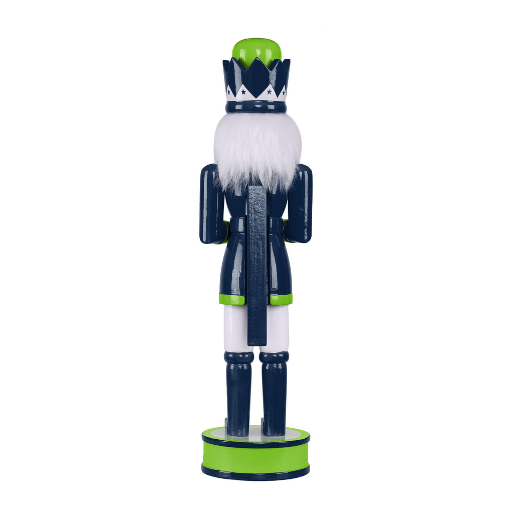 FOCO NFL Seattle Seahawks Team Logo 14" Holiday Nutcracker, Version 2, One Size