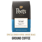 Peet's Coffee Ground Coffee Medium Roast, Big Bang, 18 Ounces